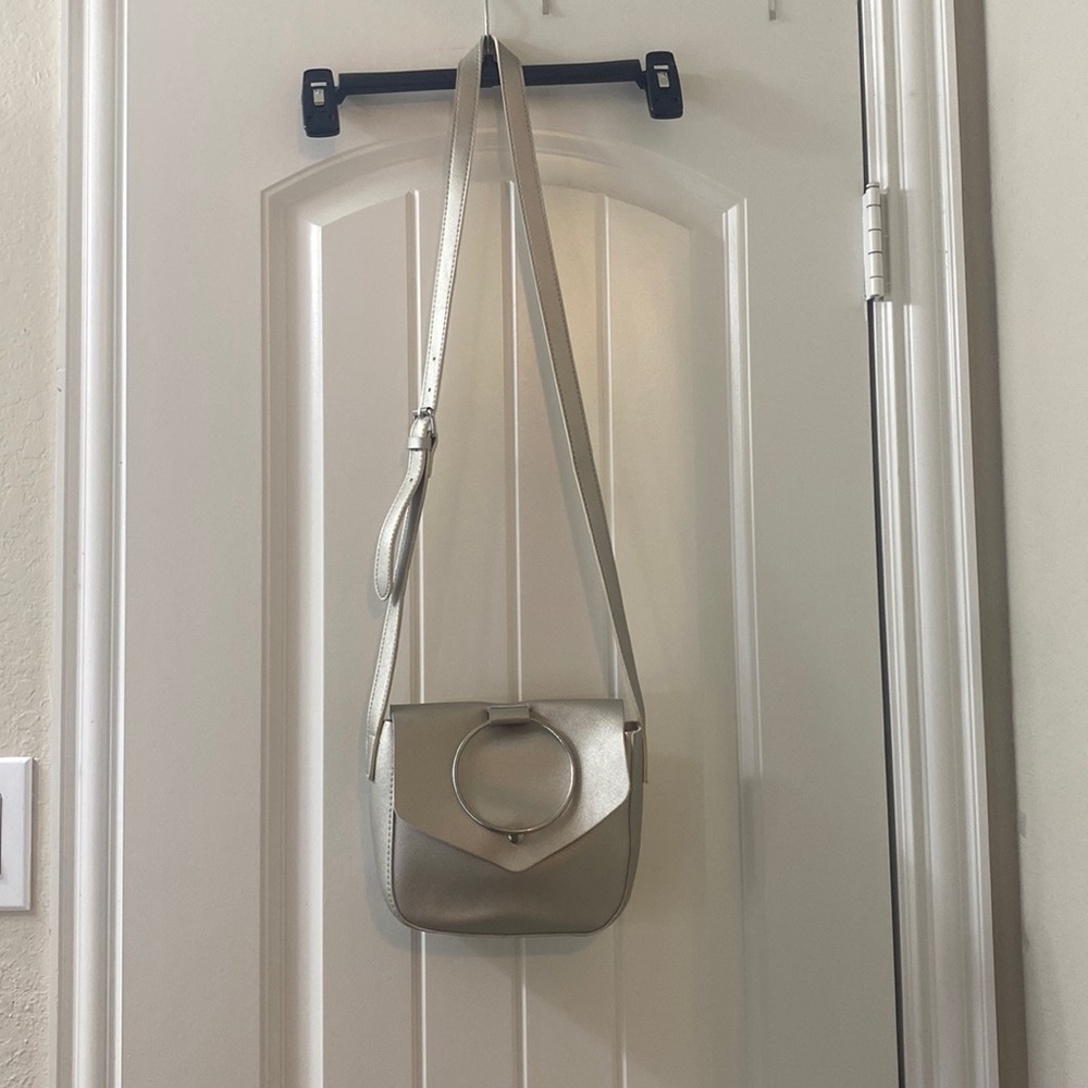 Grey crossbody purse